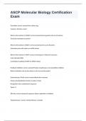 ASCP Molecular Biology Certification Exam 2024 with 100&percnt; correct answers