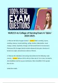 NUR215 Az College of Nursing Exam 4&sol; Q&A&sol; 2024-2025&period; 