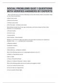 Social Problems Quiz 1