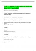 ASQ CQA CERTIFICATION EXAM WITH CORRECT ANSWERS