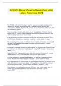 API 653 Recertification Exam Quiz With Latest Solutions 2024