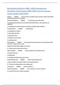 Developing Guidance Skills&colon; Child Development Questions And Answers With 100&percnt; Correct Answers Latest Update 2024&sol;2025&period;