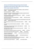 Advanced Child Development Exam Study Guide Questions And Answers With 100&percnt; Correct Answers With Latest Update 2024&sol;2025&period;