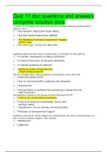 NUR 6540 Quiz 11&period;doc questions and answers complete solution docs  