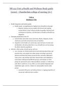 NR 222 Unit 4 Health and Wellness Study guide {2020} - Chamberlain college of nursing {A+} | NR222 Unit 4 Health and Wellness Study guide {2020} - {A+}