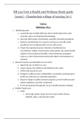 NR 222 Unit 3 Health and Wellness Study guide {2020} - Chamberlain college of nursing {A+} | NR222 Unit 3 Health and Wellness Study guide {2020} - {A+}