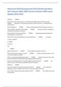 Advanced Child Development Final Quizlet Questions And Answers With 100&percnt; Correct Answers With Latest Update 2024&sol;2025&period;