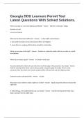  Georgia DDS Learners Permit Test Latest Questions With Solved Solutions&period;