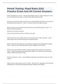 Permit Testing&colon; Road Rules &lpar;GA&rpar; Practice Exam And All Correct Answers&period;