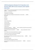 Child Development &lpar;Chapter 8 & 9&rpar; Questions And Answers With 100&percnt; Correct Answers Latest Update 2024&sol;2025&period;