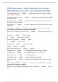 Child Development - Week 1 Questions And Answers With 100&percnt; Correct Answers Latest Update 2024&sol;2025&period;