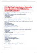 PCE Certified Breastfeeding Counselor Exam Questions With 100&percnt;Verified Answers A&plus;GRADED