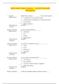 NSG 6340 FINAL EXAM 4 &ndash; QUESTION AND ANSWERS&lpar;update&rpar; 2021