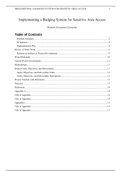 IT Capstone Proposal&period;docx    Implementing a Badging System for Sensitive Area Access  Western Governors University   Table of Contents  Proposal Overview3  Problem Summary3  IT Solution4  Implementation Plan5  Review of Other Work7  Relation of Artifacts 