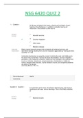 NSG 6420 QUIZ 2&period; QUESTIONS AND ANSWERS WITH INSTRUCTOR EXPLANATION &vert;SOUTH UNIVERSITY