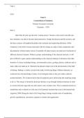 task 2&period;docx &lpar;1&rpar;    C833  Task 2&colon;  Central Role of Chemistry  Western Governors University  Chemistry &OpenCurlyDoubleQuote; C833  Part A&period;   More than 40 years ago the term &oelig;central science became a term used to describe just how chemistry was able to become interconnected to