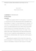 Task 1 Template 2020&period;docx  C228  Task 1 C228 V3  Western Governors University  A&period; Action Report&colon; See Attached photo journal   B&period; Needs Assessment&colon;   Demographics  Sentinel City has a population of 663&comma;862&period; 7&period;4&percnt; of the population is <5 years old&period; 21&period;7&percnt; 