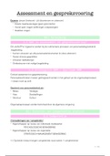 Volledige samenvatting assessment en gespreksvoering eerste semester