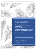 IHRM - International Human Research Management -Policies and Practices for Multinational Enterprises - Samenvatting