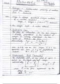 study notes electrostatic