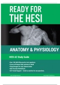 NURS 1373 Anatomy and Physiology HESI A2 Study Guide