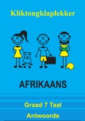 Afrikaans First Additional Language Workbook Grade 7 Answers (memorandum)