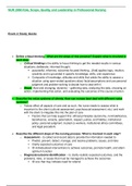 NUR 2868 &sol; NUR2868&colon; Role&comma; Scope&comma; Quality&comma; and Leadership in Professional Nursing Exam 2 Study Guide &lpar;Latest 2021 &sol; 2022&rpar; Rasmussen