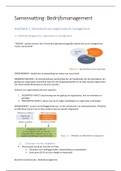 Samenvatting Handboek Organisatie en Management. Een praktijkgerichte benadering, ISBN: 9789001895600  Bedrijfsmanagement