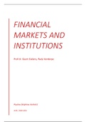 Financial markets and institutions summary
