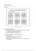OCR MEI Mathematics: Year 1 (AS) Pure - Polynomials Cheat Sheet