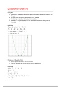 OCR MEI Mathematics: Year 1 (AS) Pure - Quadratic Functions Cheat Sheet