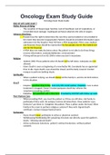 Oncology Exam Study Guide