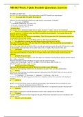 NR 603 Week 3 Quiz Possible Questions-Answers&lpar;Download To Score An A&rpar;
