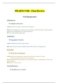 PHARM N180 - Final Review&period;