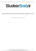 Sociologie samenvatting van het boek Interculturele Psychologie