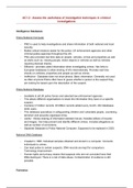 Unit 3 - AC1.2 Notes - WJEC Applied Diploma in Criminology