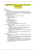 PHARMACOLO 2407 Nursing Leadership ATI study guide ATI—Nursing Leadership//Completed A