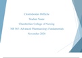 NR 565 Week 5 Grand Rounds Presentation Part 1 - Clostridioides Difficile