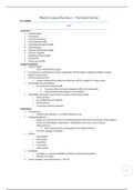 NRA 101 Medical Surgical Final Exam Outline