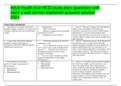 Adult Health Exit HESI-study&period;docx questions with each a well correct explained answers solution 2021 