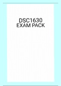 DSC1630 EXAM PACK