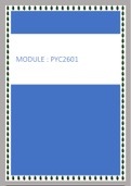 PYC2601, PUB2601, IOP2601 & PVL2602 Multiple Exam Bundles
