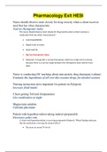 RN PHARM 201 Pharmacology Exit HESI Question And Answers&lpar; Rated A&rpar;
