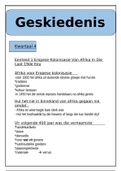 Sosiale wetenskappe &colon; Geskiedenis Opsommings Graad 8 Kwartaal 4