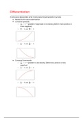 OCR MEI Mathematics&colon; Year 2 Pure - Differentiation Cheat Sheet
