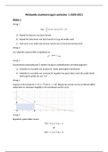 Examenvragen Wiskunde voor bedrijfswetenschappen A 20-21