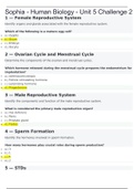 Sophia - Human Biology - Unit 5 Challenge 2 &lpar;COMPLETE GUIDE&rpar;