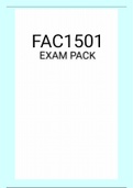 FAC1501 EXAM PACK