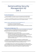 Samenvatting Security Management H2 jaar 2 
