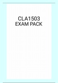 CLA1503 EXAM PACK 2021
